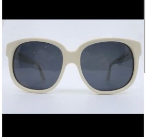 Emmanuelle Khanh Off White Sunglasses - Fashionconstellate.com