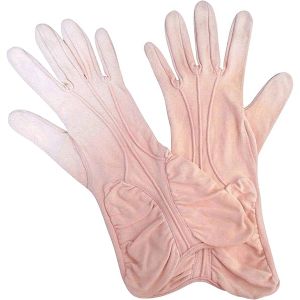 1940s Pink Jersey Gauntlet Gloves VFG Electro Swing - Fashionconstellate.com