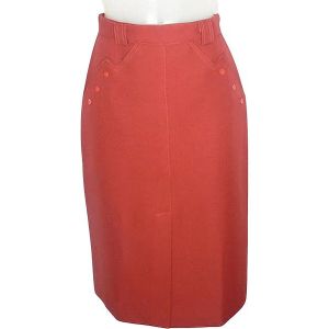 1970s Rockabilly Girl Pencil Skirt VFG Retro Secretary Straight Skirt - Fashionconstellate.com