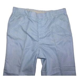 60s Men's MOD Blue & White Pinstripe Pants Trousers by Sears  | W 34 x L 29.5