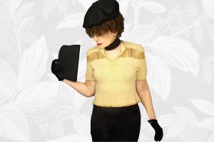 40s Cropped Sweater, Old Hollywood Glamour, Lots of Gold Glitz