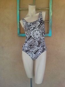 1980s Catalina Swimsuit Bathing Suit Work Out
