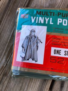 1980s Vinyl Raincoat Poncho Unisex All Sizes - Fashionconstellate.com