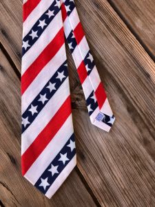 1970s Wide Stars and Stripes Necktie Mod Tie - Fashionconstellate.com