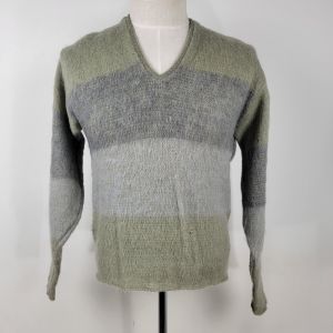Vintage 1960s Campus Distressed Wool Mohair Sweater