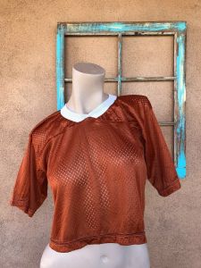 1980s Womens Cropped Football Jersey Sz S M