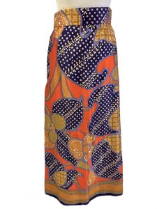 Vintage Tori Richard Mod Maxi Skirt | Size M | Cotton Bright NWOT 1960s - Fashionconstellate.com