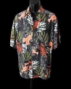 Mens Lobster Print Hawaiian Aloha Shirt Size L - Fashionconstellate.com