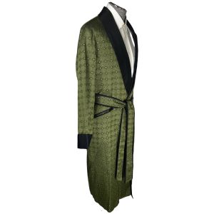Vintage 1950s Mens Dressing Gown Smoking Lounging Robe Size L - Fashionconstellate.com