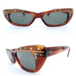 1950’s Decorated Sunglasses, Made in France, Deadstock 