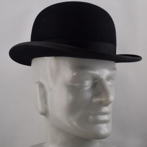 Black Stetson Special Vintage Teens to 20s Bowler Hat Coke Style