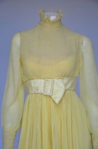 1960s pleated silk chiffon Travilla dress XS - Fashionconstellate.com