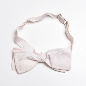 White Tie Cotton Pique Formal Pre-Tied Bow Tie