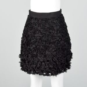 XS Giambatista Valli Skirt Black Floral - Fashionconstellate.com