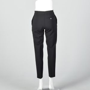 XS Black Pants Low Rise Trousers Bow Waist - Fashionconstellate.com
