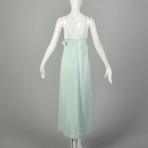 XS 1970s Nightgown Lace Lingerie Sleepwear - Fashionconstellate.com