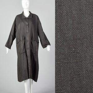 XL 2000s Eskandar Coat Gray Duster Outerwear