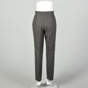 Small 2000s Pants Balenciaga Le Dix Wool Cashmere Tapered Leg Designer - Fashionconstellate.com