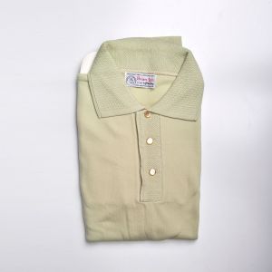 Small 1960s Polo Shirt 3 Button Front Short Sleeve Nylon - Fashionconstellate.com