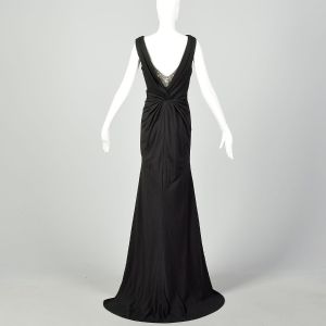 Medium Eleni Elias Black Formal Evening Gown Sleeveless Prom Dress Train - Fashionconstellate.com