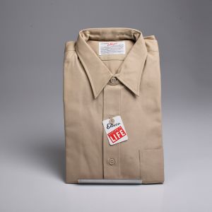 XL 1950s US Army Shirt Military Button Down Cotton Deadstock Uniform