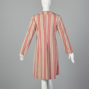 Small 2000s Marni Coat Striped Cotton Outerwear - Fashionconstellate.com