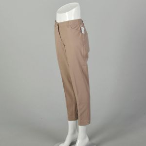 Brunello Cucinelli Khaki Capri Pants Tapered Leg Designer Bottoms - Fashionconstellate.com