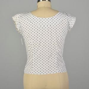 XL 1950s Shirt Swiss Dot Sanforized Cotton Short Sleeve Summer - Fashionconstellate.com