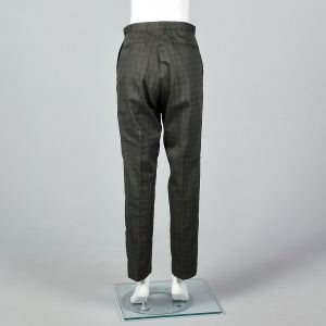 Small 1960s Mens Plaid Pants Deadstock Slacks - Fashionconstellate.com