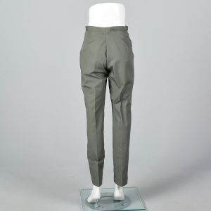 Small 1960s Mens Pants Green Deadstock Trousers - Fashionconstellate.com