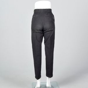 XS 1960s Mens Pants Faded Black Trousers - Fashionconstellate.com
