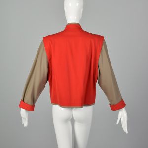 Medium 1980s Louis Feraud Jacket Color Block Outerwear - Fashionconstellate.com