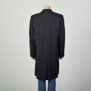 1960s Large Richman Brothers Black Winter Outerwear Overcoat - Fashionconstellate.com