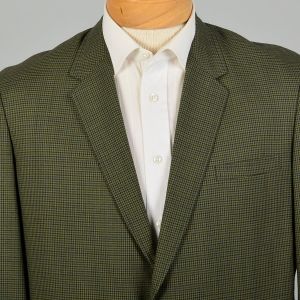 41S 1960s James Lee Green Micro Check Jacket Blazer - Fashionconstellate.com