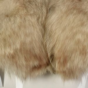 Fox Fur Shawl Grosgrain Ribbon Inset Plush Luxury Wrap - Fashionconstellate.com