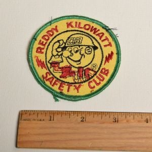 1960s Reddy Kilowatt Safety Club Electricity Sew On Patch APC Electric Applique - Fashionconstellate.com