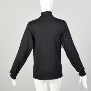 Small 1960s Shirt Black Fruit of the Loom Unisex Turtleneck - Fashionconstellate.com
