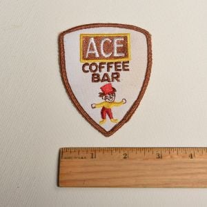 1970s Uniform Patch Ace Coffee Bar Vending Machine Shield - Fashionconstellate.com