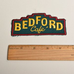 1970s Bedford Cafe Embroidered Sew On Patch Foodie Restaurant Appliqué - Fashionconstellate.com