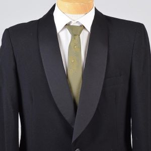 40R Small Mens 1960s Tuxedo Jacket Satin Shawl Collar Formal Blazer Sportcoat  - Fashionconstellate.com