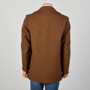 Medium 1960s Pendleton Winter Coat Rust Brown Wool Jacket  - Fashionconstellate.com