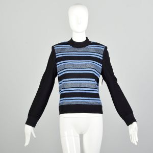 Small 1990s Sweater St John Striped Knit Top
