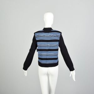 Small 1990s Sweater St John Striped Knit Top - Fashionconstellate.com