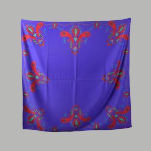 Emanuel Ungaro Purple Paisley Print Tapestry Shawl  - Fashionconstellate.com