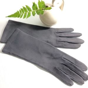Grey Gloves Made in France, Silk, Size 6-3/4 - Fashionconstellate.com