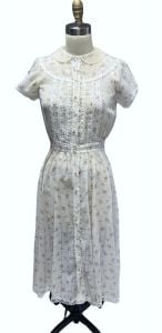 VTG Gunne Sax Floral Dress Jessica McClintock Cottagecore Prairie Romantic  S