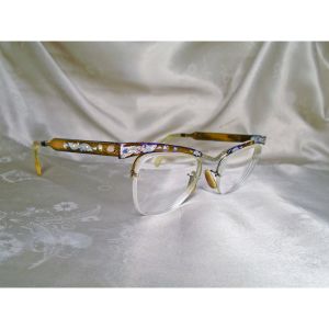 40s Cat Eye Glasses With Rhinestones Retro Cateyes - Fashionconstellate.com