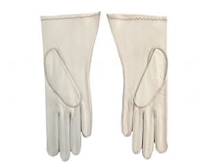Women’s deerskin gloves with embroidery detail size 7 - Fashionconstellate.com