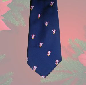 Santa Claus Tie, Christmas Necktie, Festive Holiday Accessory for Men ~ 80s - Fashionconstellate.com