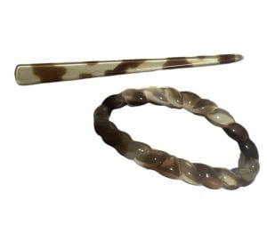 French Hair Accessory, Tortoiseshell Colored, Deadstock - Fashionconstellate.com